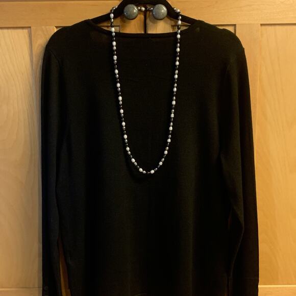 Honora Multi Color Ringed Cultured Pearl Necklace 36 Inches - Picture 2 of 9